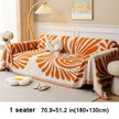 Versatile Chenille Sofa Cover - Pet-Friendly, Orange Dog Couch Cover