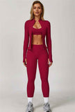 The Refresh Jacket Sports Bra Leggings 3-Piece Set