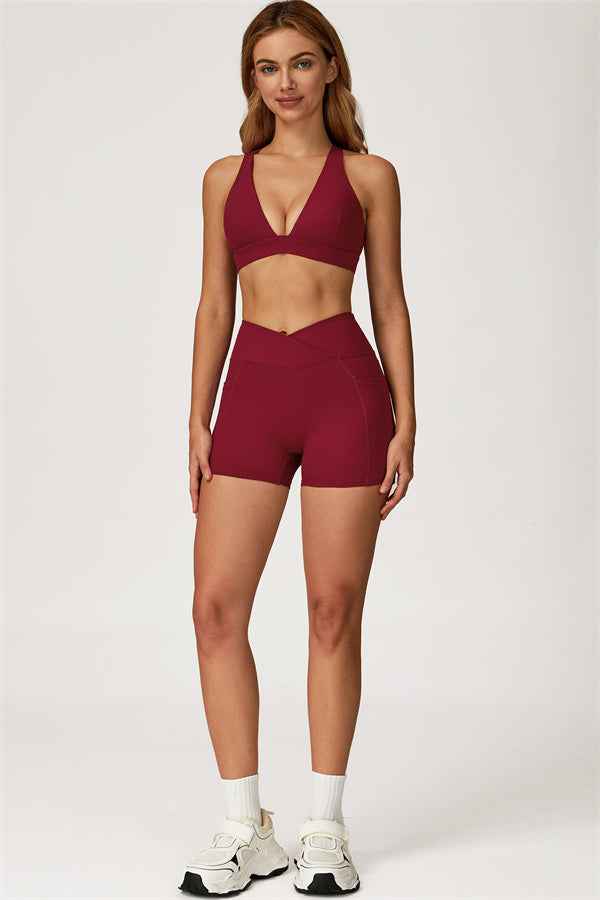 The Glacier Sports Bra Shorts 2-Piece Set