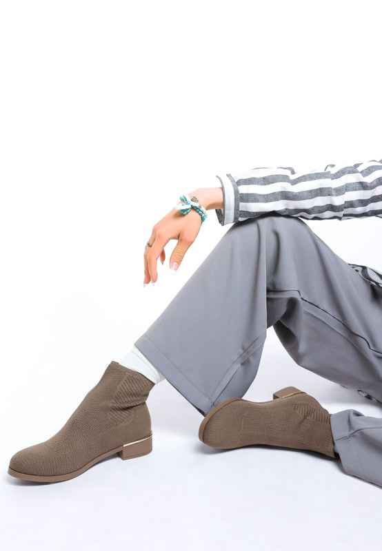 Rosamund Knitted Sock Boots