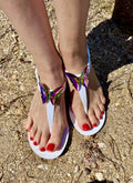 ALIANA White Gel Beach Sandals