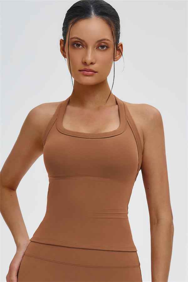 The Slate Y-Back Top Flared Leggings 2-Piece Set