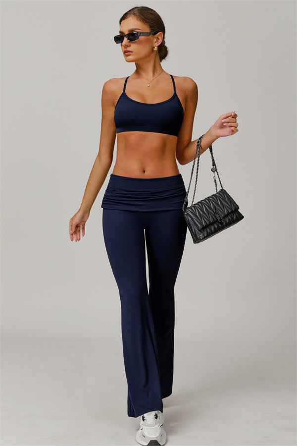 The Juno Star Sports Bra Flared Leggings 2-Piece Set