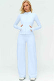 The Twirl Zip Jacket Sports Bra New Straight Leg Pants 3-Piece Set