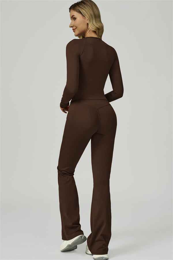 The FlexFit Active Top Flared Leggings 2-Piece Set