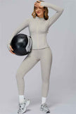 The Radiance Jacket Racerback Sports Bra Leggings 3-Piece Set