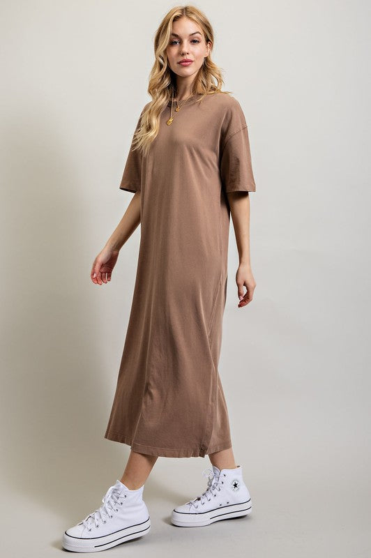 Loose Fit T-Shirt Dress - Pikemla