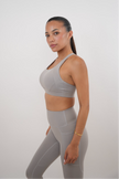 I Am Glowing Frosty Gray Quick Dry Butter Bra