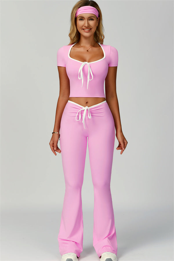 The Skyline Flared Tie Leggings