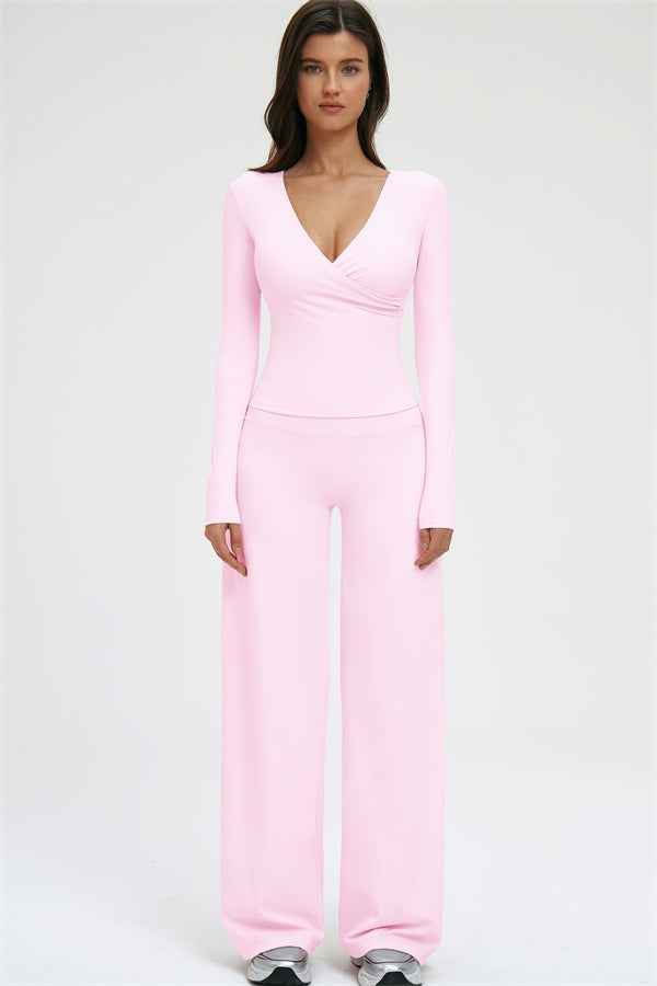 The Twirl Long Sleeve T-shirt New Straight Leg Pants 2-Piece Set