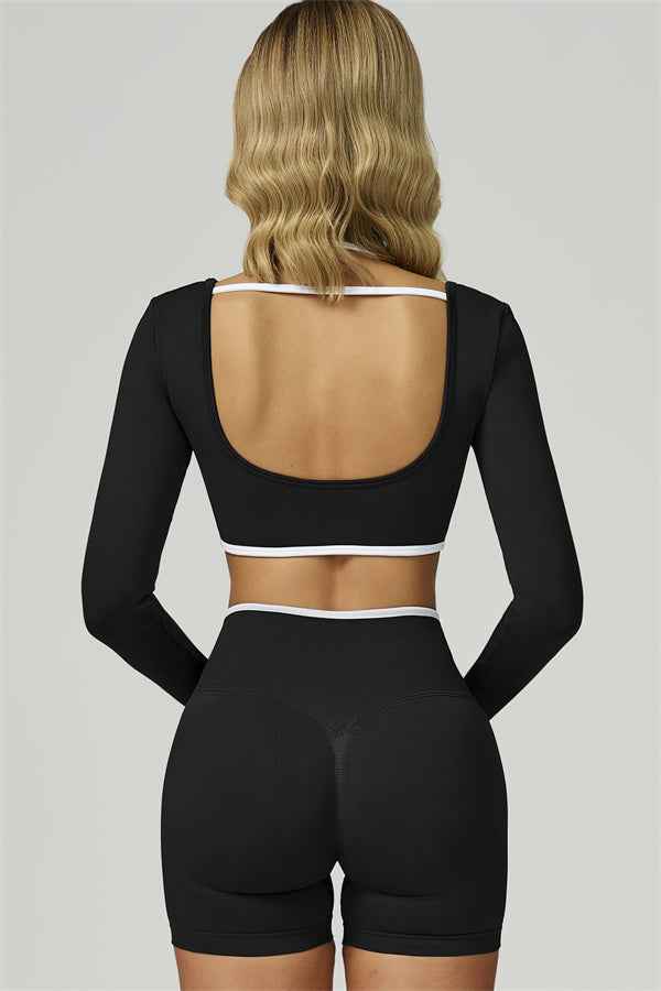 The Prime Line Long Sleeve Crop Top