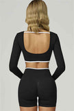 The Prime Line Long Sleeve Crop Top