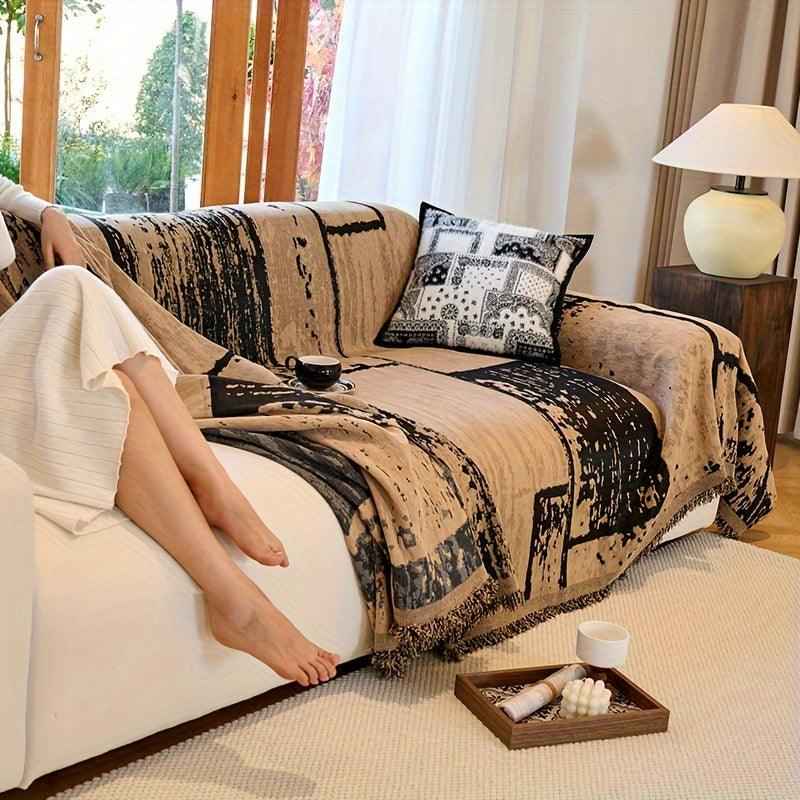 Luxury Pet Cover for Leather Sofa, Non-Slip & Machine Washable