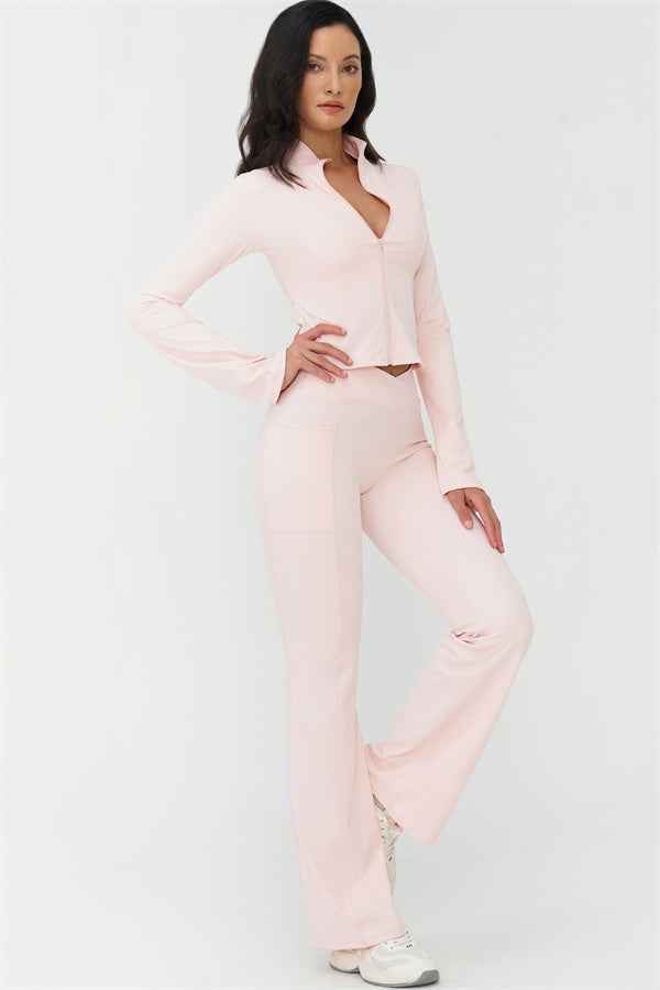 The BoldFit Jacket Flared Leggings 2-Piece Set