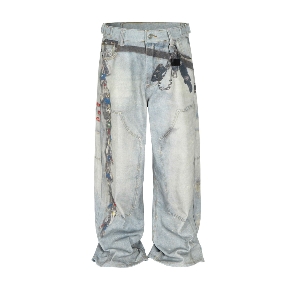 WIDEBOY PADLOCK DENIM