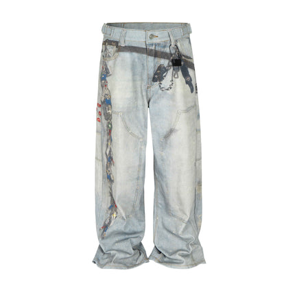 WIDEBOY PADLOCK DENIM