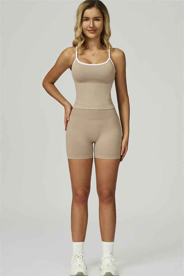 The Prime Line Crop Top Shorts 2-Piece Set