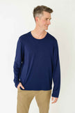Navy Bamboo Long Sleeve Sun Shirt