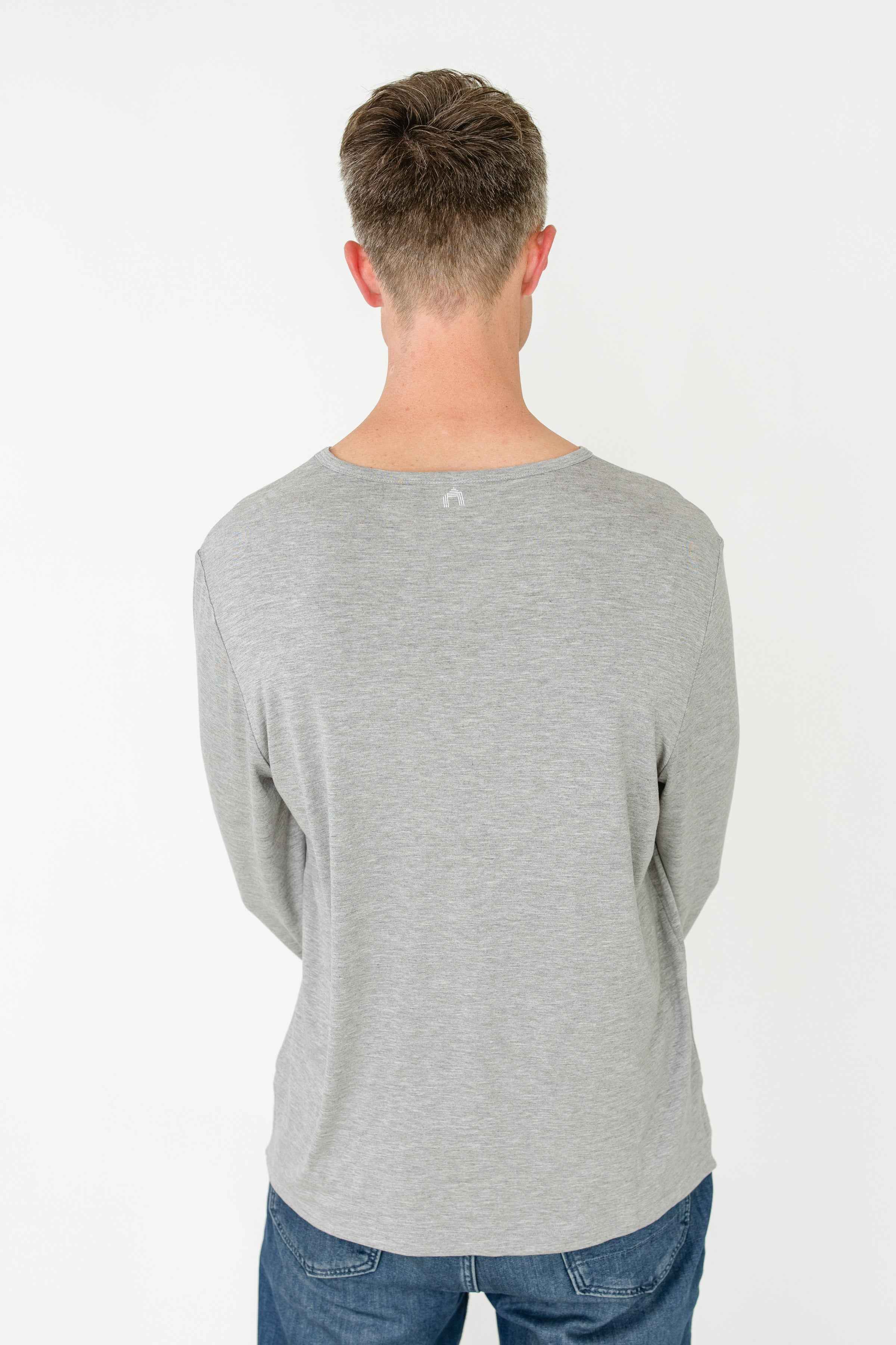 Grey Bamboo Long Sleeve Sun Shirt