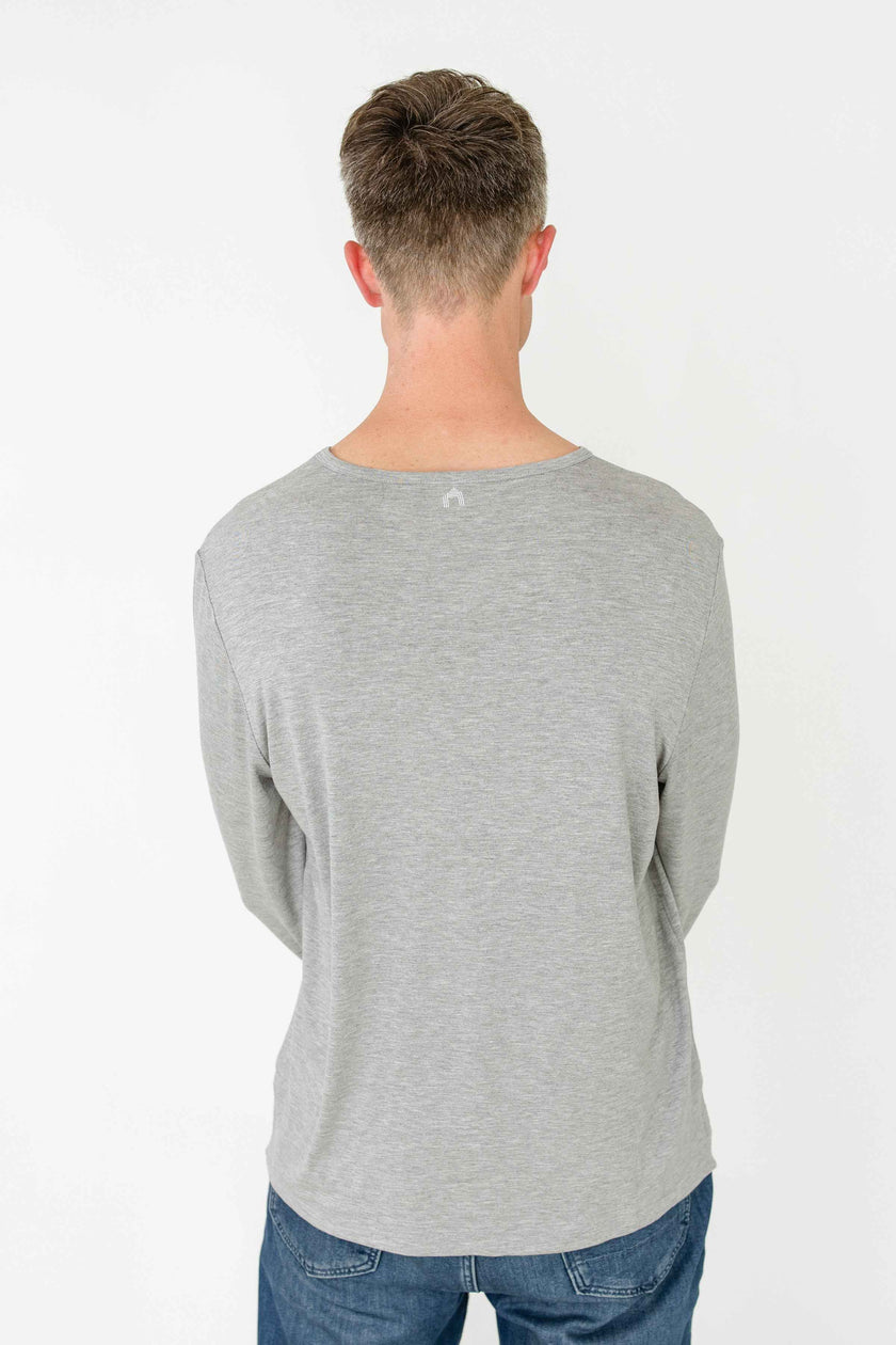 Grey Bamboo Long Sleeve Sun Shirt