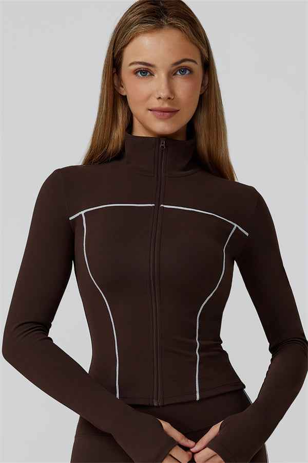 The Venus Zip Top Sports Bra Leggings 3-Piece Set