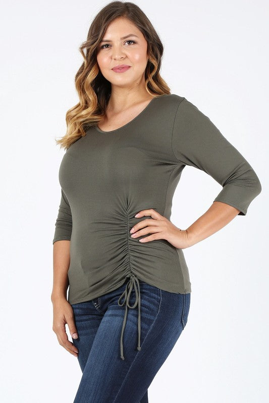 Plus Size waist tie top - Pikemla