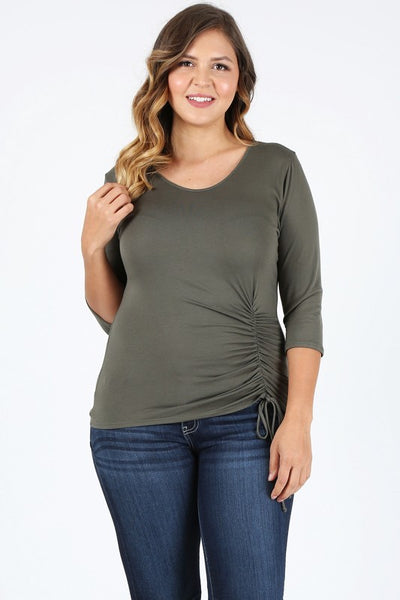 Plus Size waist tie top - Pikemla