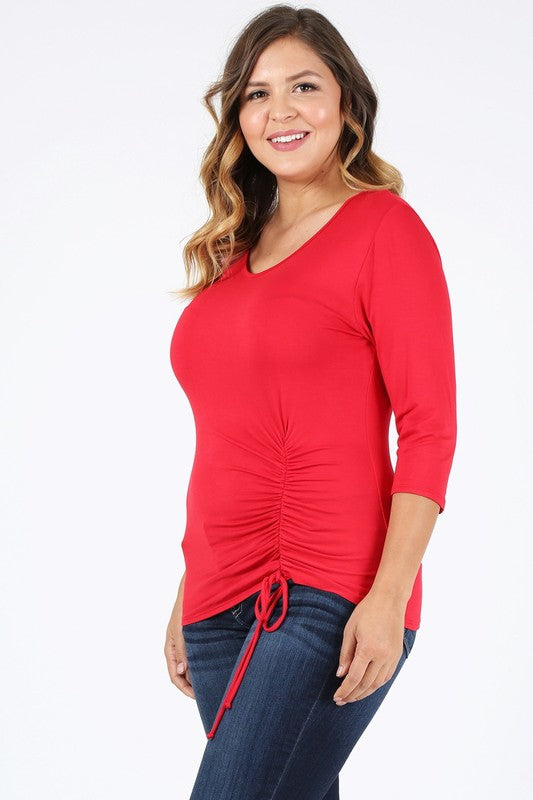 Plus Size waist tie top - Pikemla