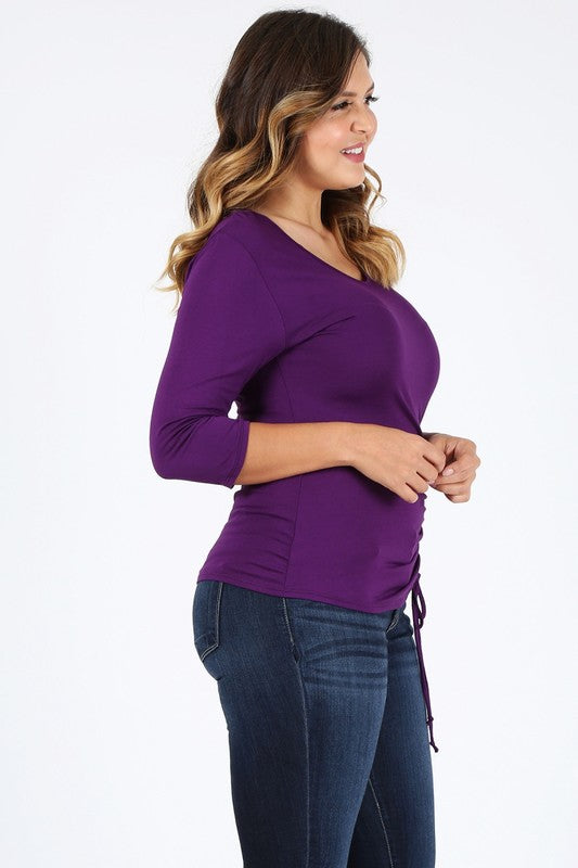 Plus Size waist tie top - Pikemla