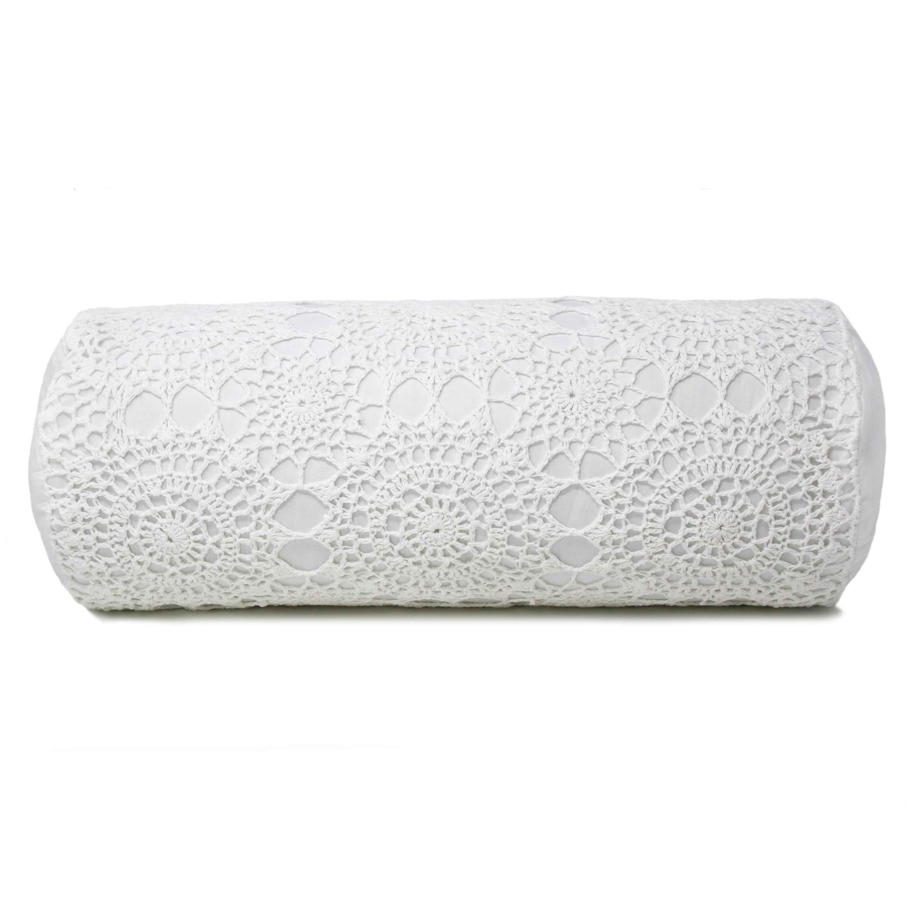 Hand Made Crochet Cotton Neckroll Pillow