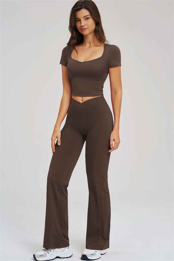 The Sizzle T-shirt Flared Leggings 2-Piece Set