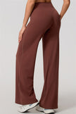 The Nestle Long Sleeve Crop Top Straight Leg Pants 2-Piece Set