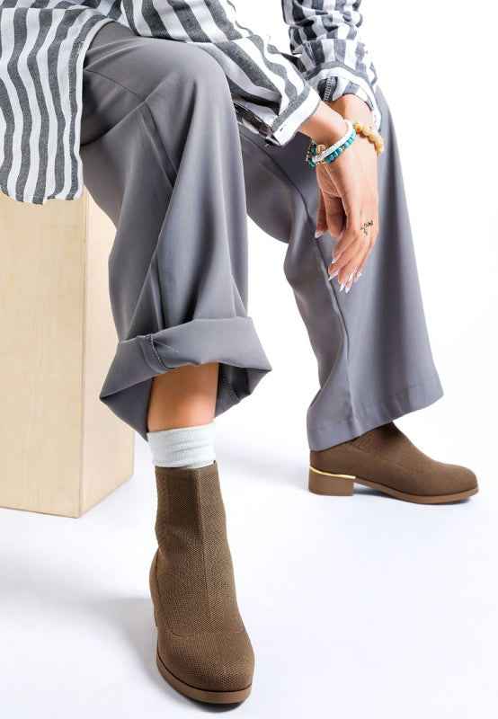 Rosamund Knitted Sock Boots