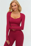 The Lushness Long Sleeve Crop top Leggings 2-Piece Set