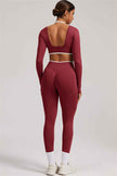The Elevate Long Sleeve Crop top Leggings 2-Piece Set
