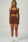 The Seraphine Halter Crop Top Shorts 2-Piece Set
