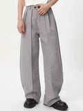 Men's Wide-Leg Pleated Pants