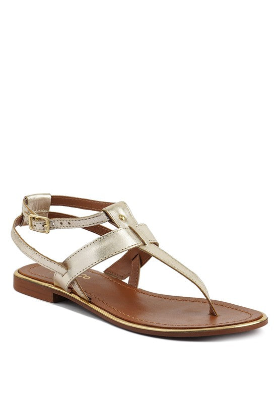 Irene Flat Thong Sandals - Pikemla