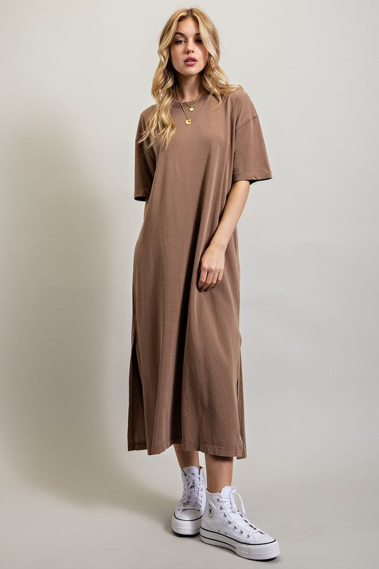 Loose Fit T-Shirt Dress - Pikemla