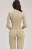 The Sizzle Zip Jacket Flared Leggings 2-Piece Set