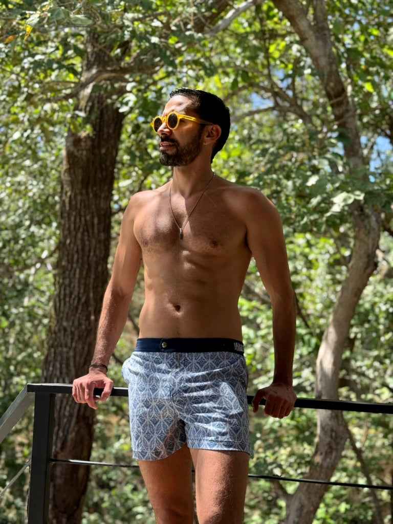 The Restless Swim Shorts - Aegean Mosaic