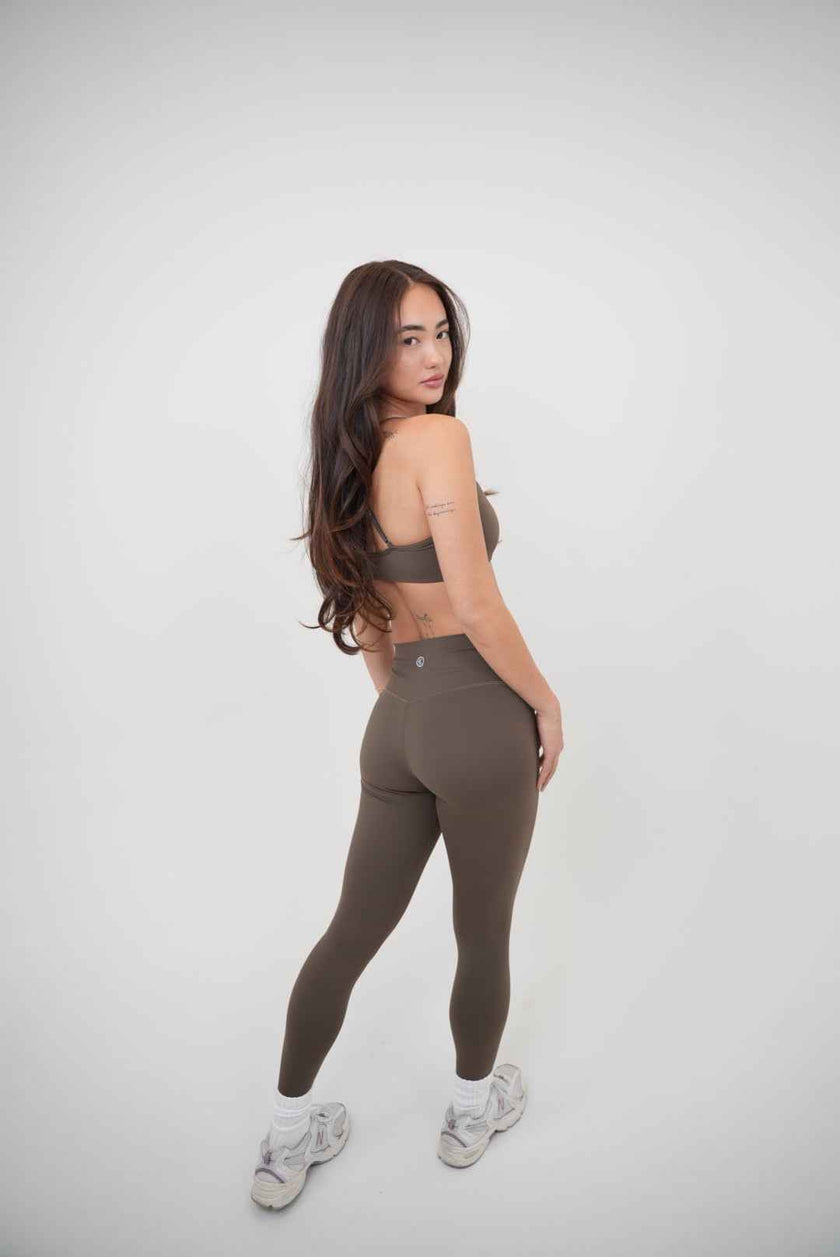 My Time Is Divine Brown Cross-Back Butter Soft Bra