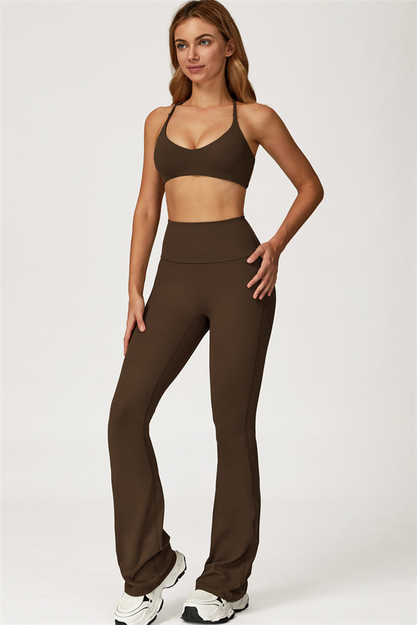 The Lily Sports Bra Flared Leggings 2-Piece Set