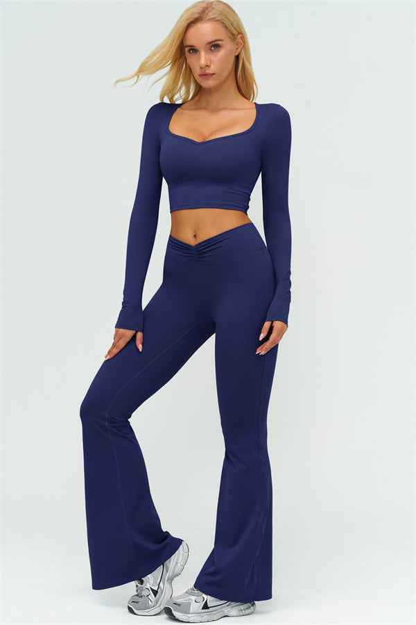 The Lushness Long Sleeve Crop top