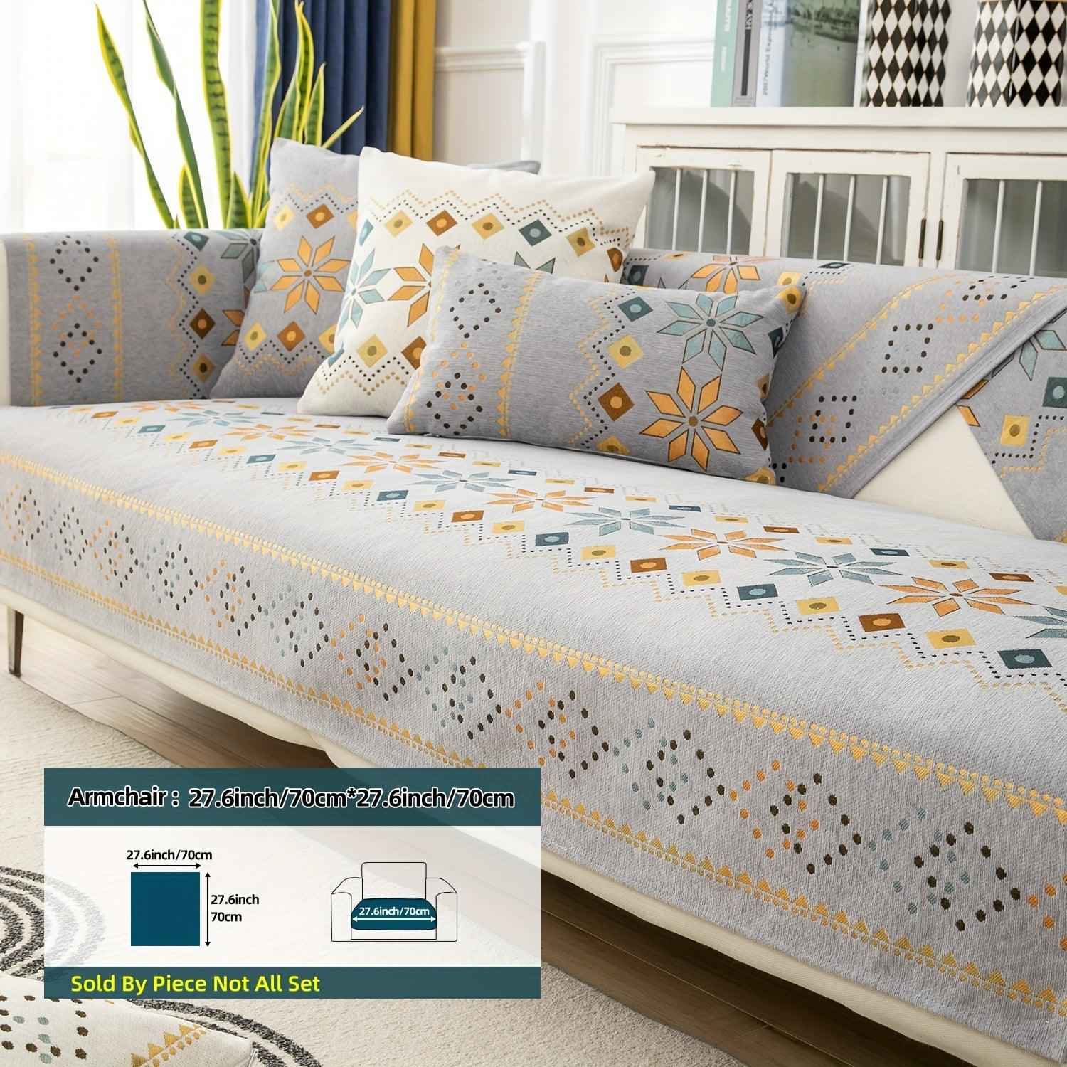 Stylish Bohemian Chenille Slipcovers for Couches