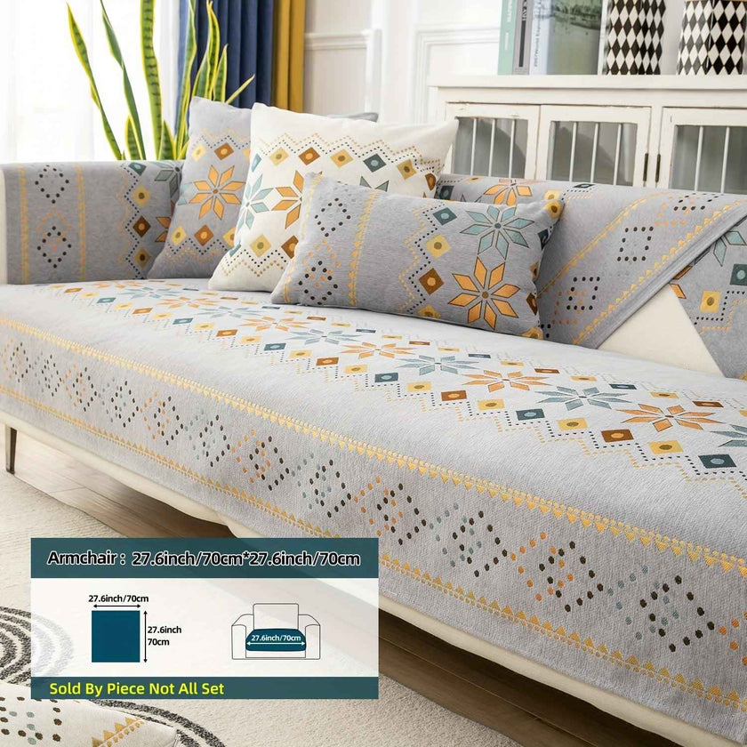 Stylish Bohemian Chenille Slipcovers for Couches