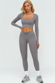 The Lushness Long Sleeve Crop top