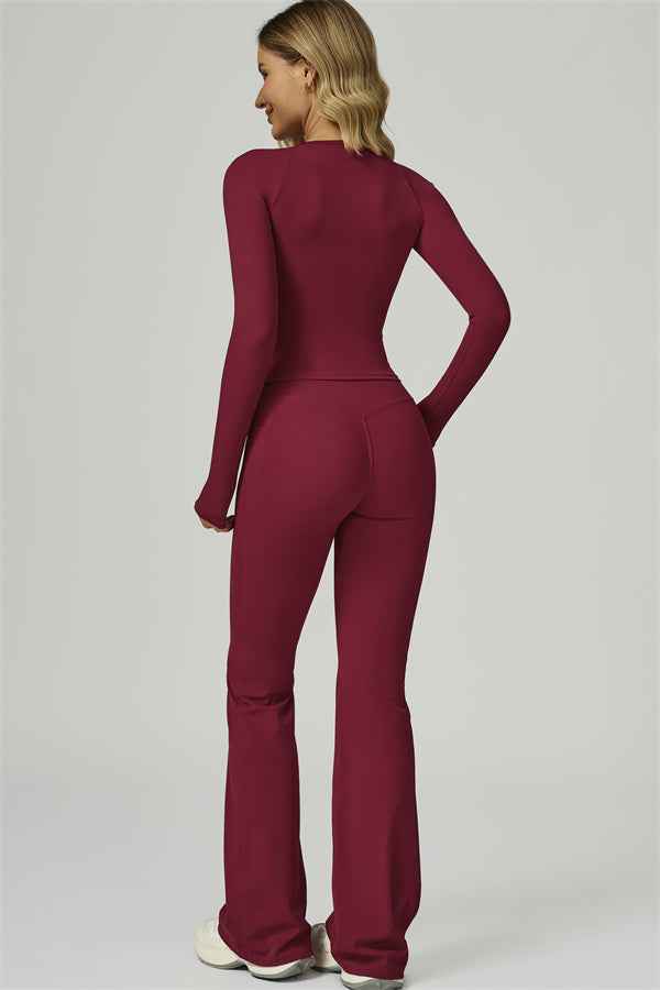 The FlexFit Active Top Flared Leggings 2-Piece Set