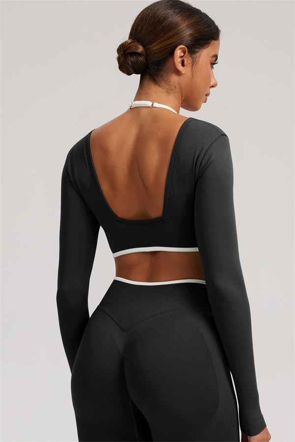 The Elevate New Long Sleeve Crop top