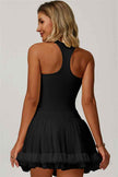 The Dynamic Crop Top Mesh Tennis Skirt 2-Piece Set